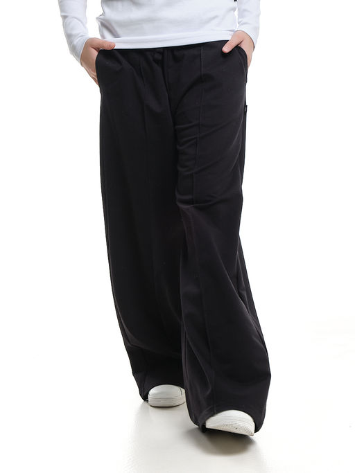 Брюки для девочки со строчкой черные школьные штаны с карманами 22-1564 черный - Mini maxi фото 13