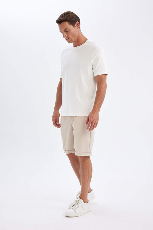 Шорты-бермуды из пике - Defacto фото 3