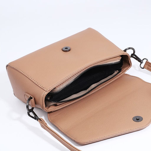 Сумка-мессенджер на магните, цвет бежевый - Simaland фото 7