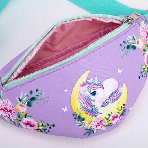 Сумка детская поясная NAZAMOK kids Лунный единорог 20 см х 10 см х 6 см  фото 6