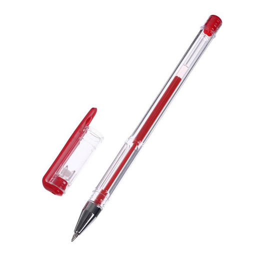 Набор гелевых ручек 3 цвета, стержень синий, красный, черный, корпус прозрачный - Calligrata фото 3