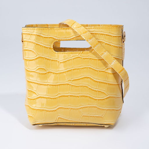 Сумка женская на магните, цвет жёлтый