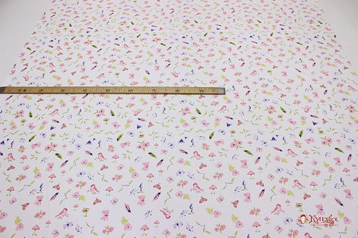 Сатин Волшебный рассвет, ш.1.61м, хлопок-100%, 120гр/м.кв - Купава фото 3