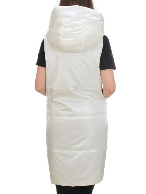 M006 MILK Жилет женский демисезонный (100 гр. синтепон) - Фабричный китай фото 5