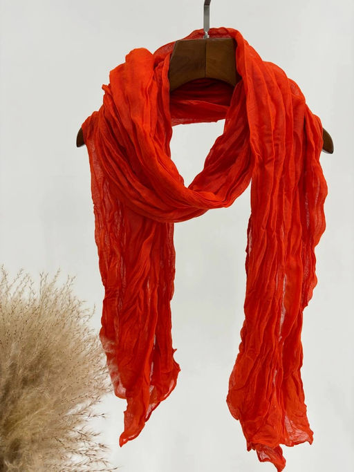 Палантин 180*85см однотонный 33-0001 хвост золотой рыбки - Mini maxi фото 2