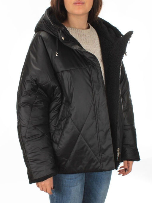 22309 BLACK Куртка зимняя двухсторонняя женская SNOW CLARITY - Fashion фото 8