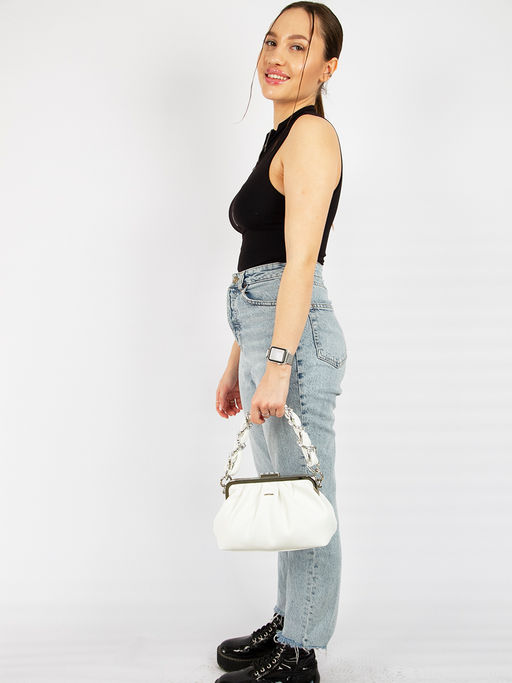 LACCOMA сумка Илария-ЛЦ802 белый эко кожа хлопок