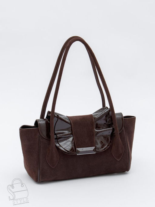 Сумка женская кожаная 2430-1Y coffee Polina&Eiterou