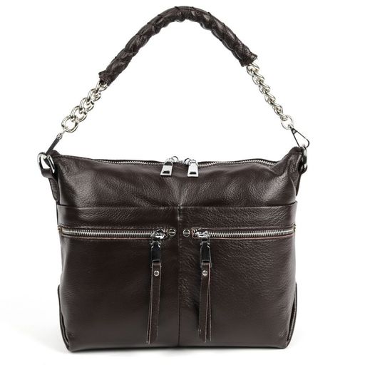 Женская кожаная сумка 1682-С Кофе - Sergio valentini фото 2