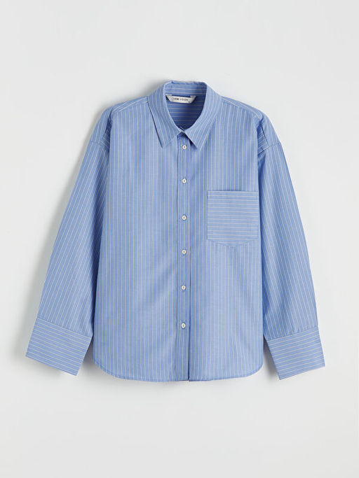 ?izgili Oversize Poplin Kad?n G?mlek