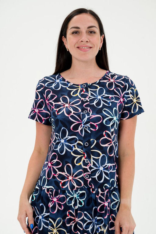 Платье женское из кулирки Кармелита лепесток - Амадэль фото 6