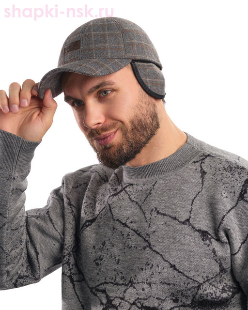 061-32 Бейсболка мужская флис (56-62)