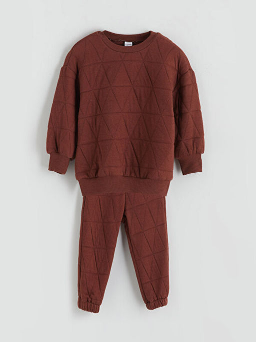 Bisiklet Yaka Erkek ?ocuk Sweatshirt ve E?ofman Alt