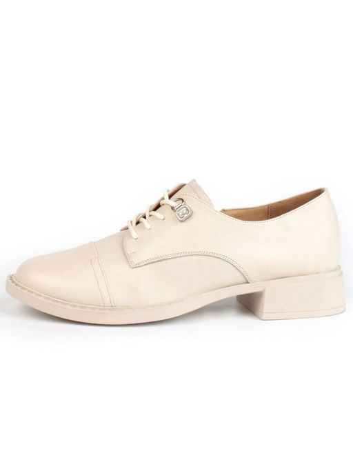 03-HP9954M BEIGE Полуботинки женские (натуральная кожа)