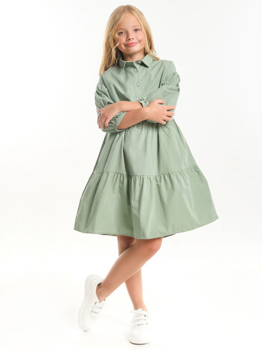 Нарядное платье праздничное модная детская одежда UD 7458 фисташка - Mini maxi фото 2