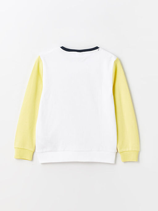 Bisiklet Yaka Bask?l? Uzun Kollu Erkek ?ocuk Ti??rt - Waikiki фото 2