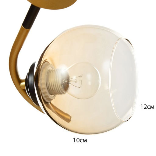 Люстра «Мерлия» 5хЕ27 40 Вт черно-золотой 60×60×27 см BayerLux