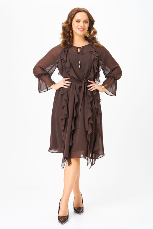 Платье BAGIRA ANTA 1091 шоколад фото 6