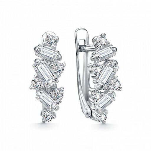 Серьги, куб.циркон., В10-2502