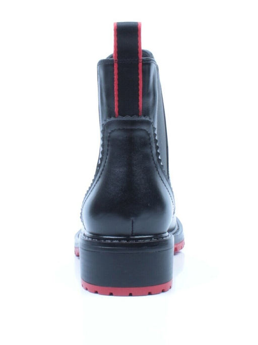 01-CA169-21B100M BLACK Ботинки демисезонные женские (натуральная кожа, байка)