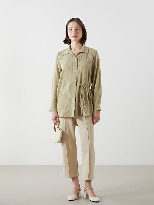 Dokulu Gofre Kad?n G?mlek Tunik