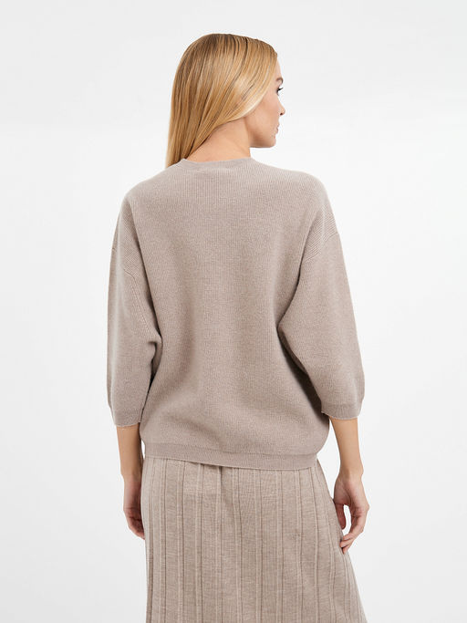 джемпер женский бежевый из шерсти - Glenfield фото 5