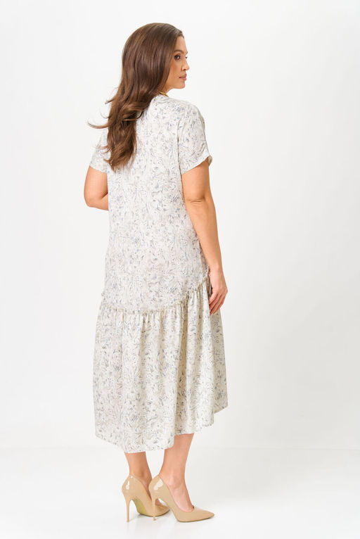 Платье Svetlana Style 2217 молочный+принт