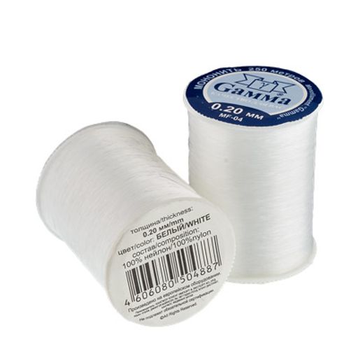 Мононить Gamma MF-04 0.20 мм 100% нейлон 12 х 250 м белый