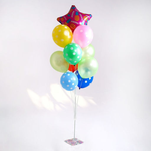 Воздушные шары, букет «Поздравляем», набор 13 шт., на подставке