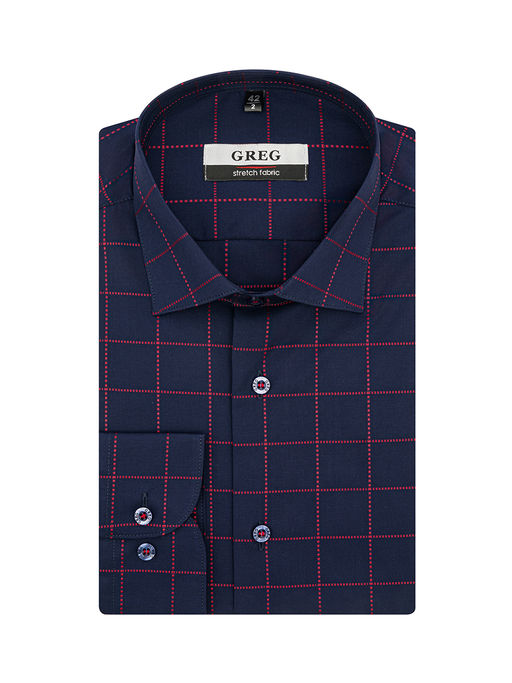 Сорочка мужская длинный рукав GREG 265/117/3498/Z STRETCH  фото 2