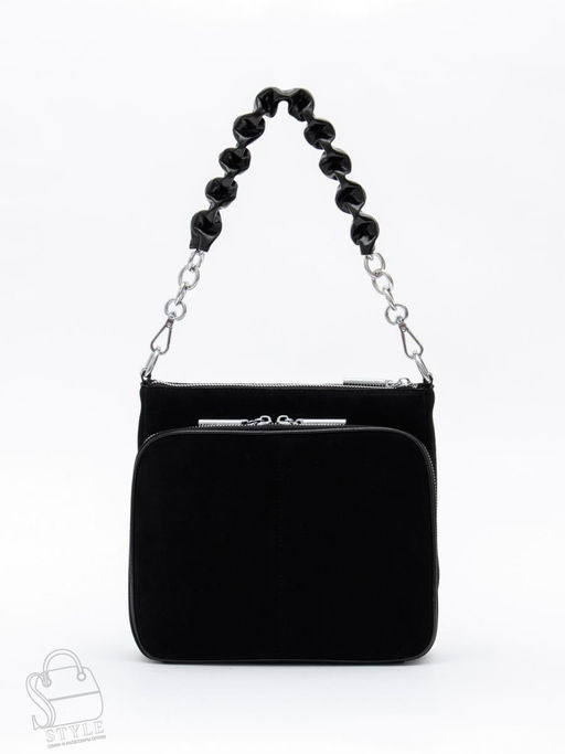 Сумка женская кожаная 2378YF black Polina&Eiterou