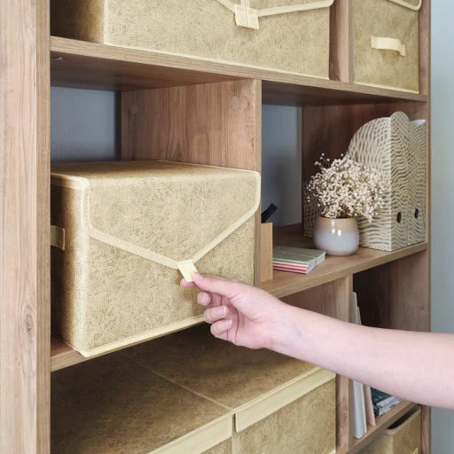 Короб стеллажный с крышкой, малый, 30*25*20 см Valiant  фото 59