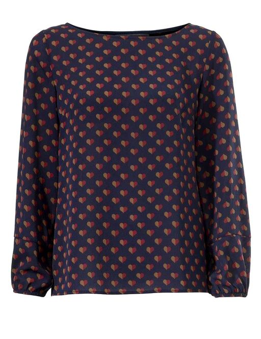 Блузка, сине-бордовая - Ashley brooke фото 2