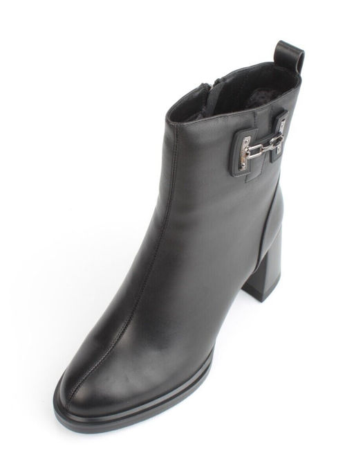 04-M3-L810 BLACK Ботинки зимние женские (натуральная кожа, натуральный мех)