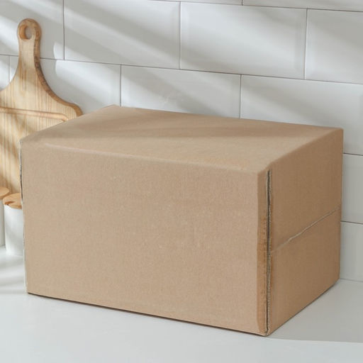 Хлебница, металлическая, 42×24×17 см, чёрная