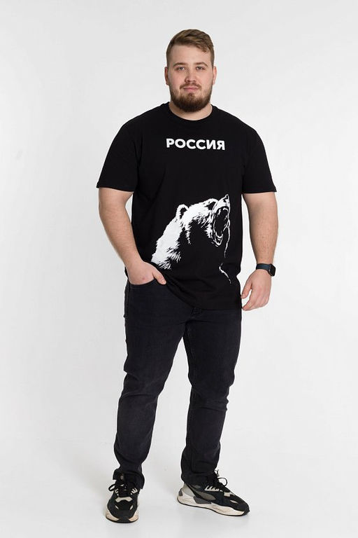 Футболка М124021Пг Черный - Елена фото 3