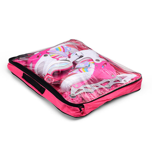 Ролики детские (размер S) розовый, в сумке