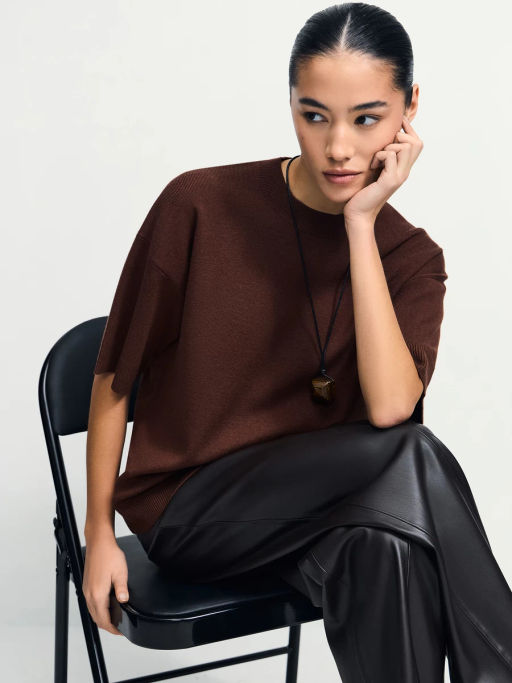 Джемпер из вискозы с рукавом 3/4 / Zarina