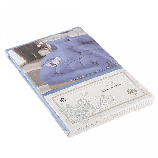 Простыня 2-х спальная на резинке "Ночной Питер" 140х200см, свесы 28см, сатин "страйп" 1х1см 130г/м2, хлопок 100%, упаковка "классическая" ПВХ 28х41см, "Домашняя мода" (Россия)