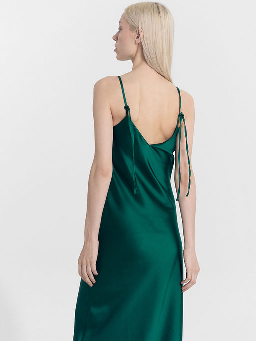 Платье-комбинация зеленое - Mark formelle фото 7