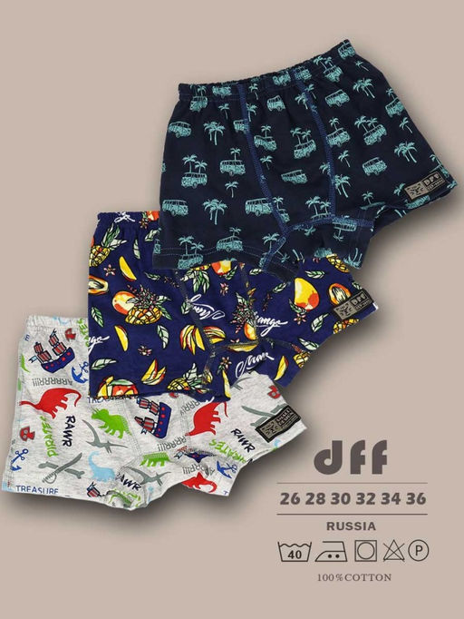 Комплект трусов для мальчика 3 шт. dff Тр 3000/12,15,17 Размер 34