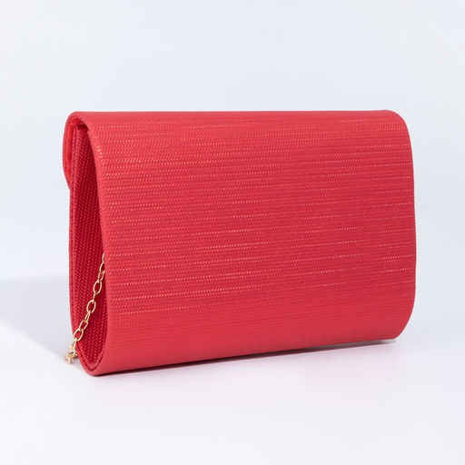 Сумка-клатч на клапане, цвет красный - Simaland фото 2