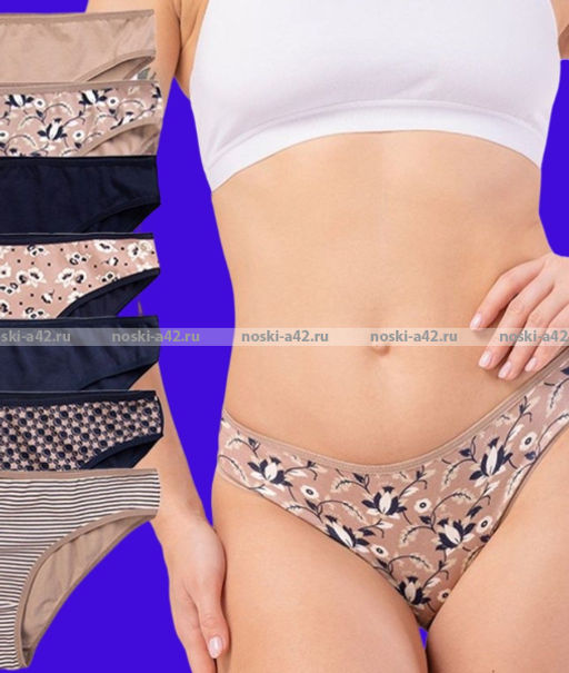 Цена за 7 шт. Трусы женские Турция Неделька - 7 шт. большие размеры арт. 713065 (724065, 724120) L (44-46) - For you фото 2