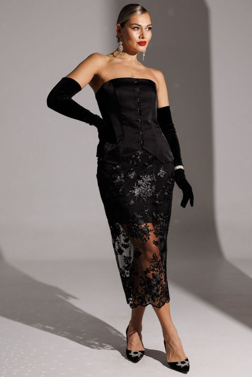 Юбка Мода Юрс 25-2946 черный