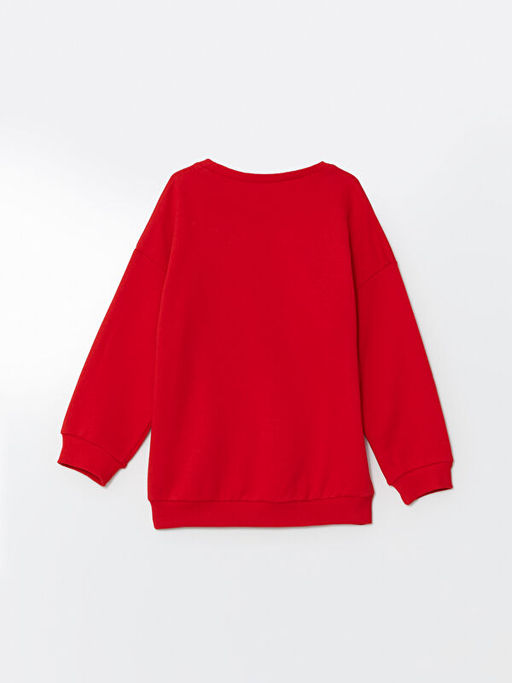 Bisiklet Yaka Y?lba?? Temal? K?z Bebek Sweatshirt - Waikiki фото 3