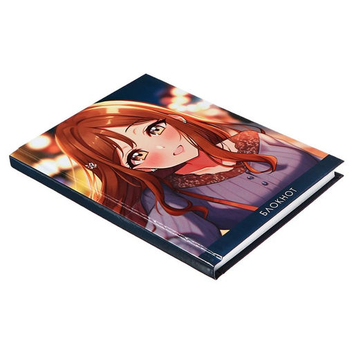 Цена за 2 шт. Блокнот А6, 80 листов в клетку «Аниме», твёрдая обложка, глянцевая ламинация, блок офсет