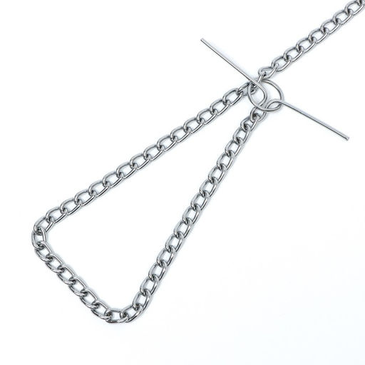 Цепь для привязи собак мелкокалиберная, 1,8 м, толщина проволки 3 мм - Пижон фото 2