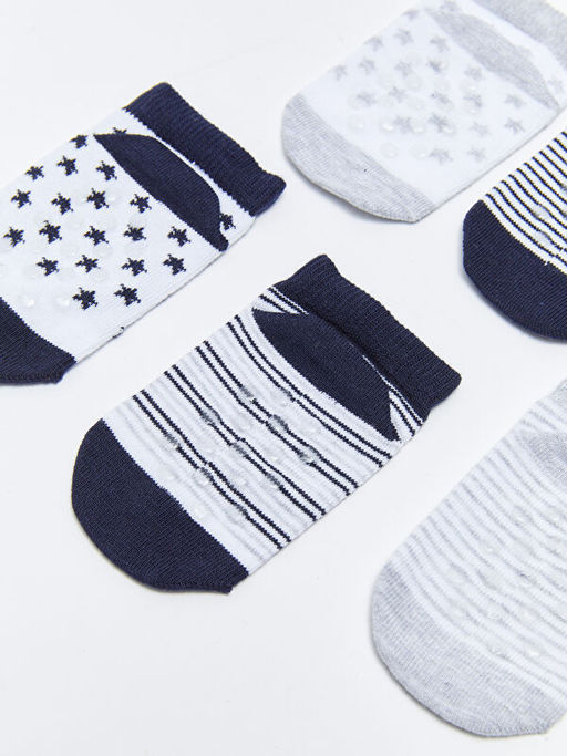 Desenli Erkek Bebek Patik ?orap 5li - Waikiki фото 3