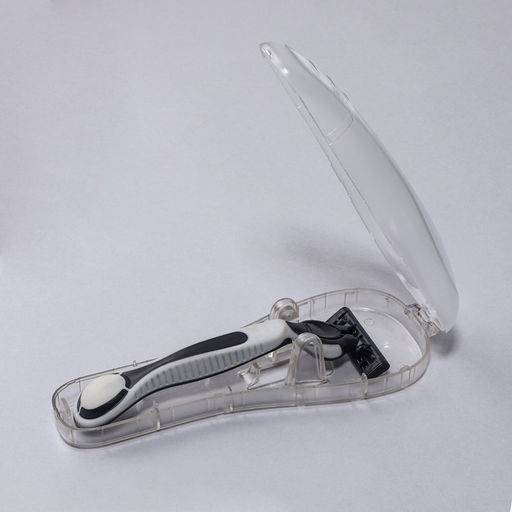 Футляр для бритвы, вентилируемый, 16.2×6.1 см, прозрачный