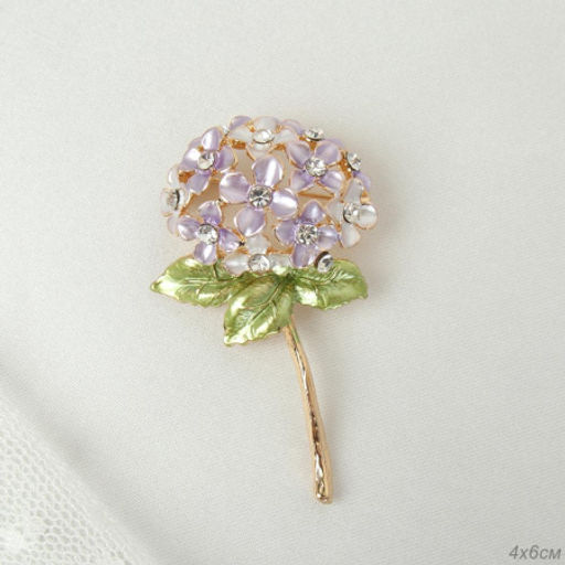Брошь Цветок / 3859 /уп 24/ - Галеонтрейд фото 3
